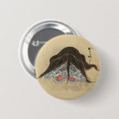 Yokai Otoroshi (Sawaki Scroll) Ronde Button 5,7 Cm (Voorkant /achterkant)