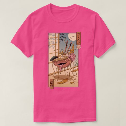 Yokai Ramen in Edo T-shirt (Design voorkant)