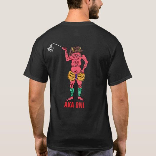 Yokai-serie: Aka Oni T-shirt (Achterkant)