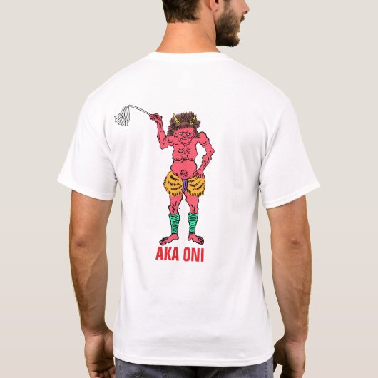 Yokai-serie: Aka Oni T-shirt (Achterkant)
