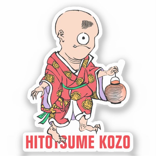 Yokai-serie: Hitotsume Kozo Sticker (Voorkant)