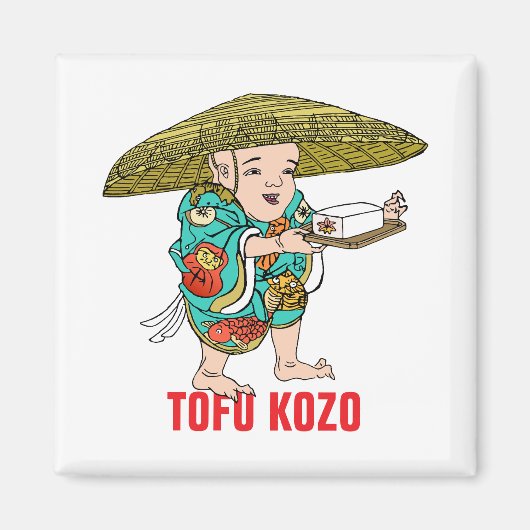 Yokai-serie: Tofu Kozo Magneet (Voorkant)