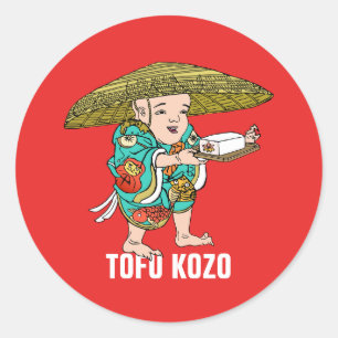 Yokai-serie: Tofu Kozo Ronde Sticker