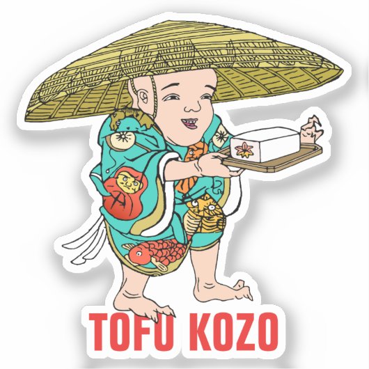 Yokai-serie: Tofu Kozo Sticker (Voorkant)