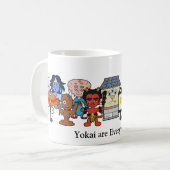 Yokai zijn overal: aangepast Japans monster Koffiemok (Voorkant links)