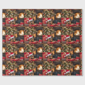 Yokie Pup Christmas Cadeaupapier (Vlak)