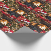 Yokie Pup Christmas Cadeaupapier (Hoek)