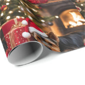Yokie Pup Christmas Cadeaupapier (Rol Hoek)