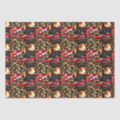 Yokie Pup Christmas Tissuepapier (Voorkant)