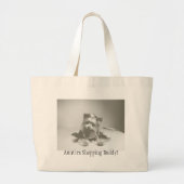 Yokie Shopping Bag-Aunties Shopping Buddy Grote Tote Bag (Voorkant)
