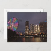 Yokohama bij nacht, Japan Briefkaart (Voorkant / Achterkant)