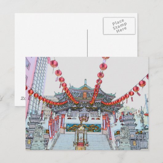 Yokohama Chinatown Briefkaart (Voorkant / Achterkant)