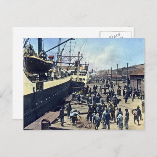 Yokohama Harbour Japan  横 浜 Briefkaart (Voorkant / Achterkant)