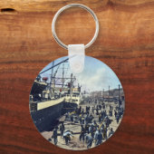 Yokohama Harbour Japan  横 浜 Sleutelhanger (Voorkant)