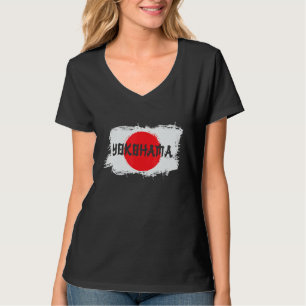 Yokohama Japan Japanse vlag Japan souvenir T-shirt
