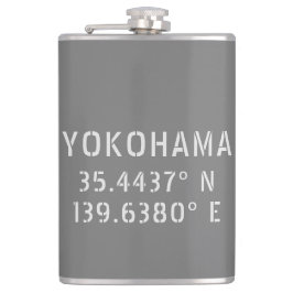 Yokohama Latitude & lengte Heupfles