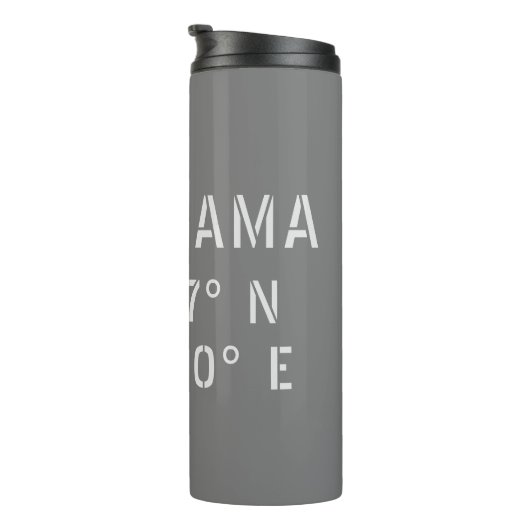 Yokohama Latitude & lengte Thermosbeker (Geroteerd rechts)