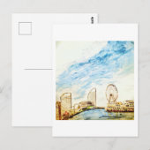 Yokohama minatomirai briefkaart (Voorkant / Achterkant)