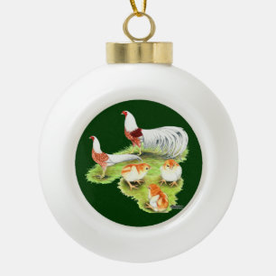 Yokohama Red Shoulder Familie Keramische Bal Ornament