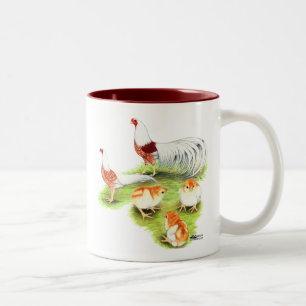 Yokohama Red Shoulder Familie Tweekleurige Koffiemok