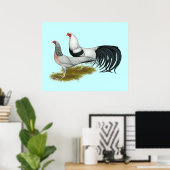 Yokohama's: Zilver met de klok mee Poster (Thuiskantoor)