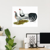 Yokohama's: Zilver met de klok mee Poster (Thuiskantoor)