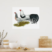 Yokohama's: Zilver met de klok mee Poster (Keuken)