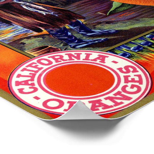 Yokohl Merk Sinaasappel Krat Label Schmidt Litho C Poster (Hoek)