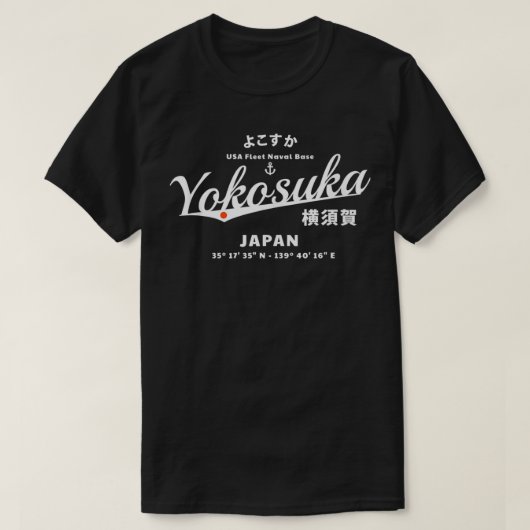 Yokosuka Japan marinebasis T-shirt (Design voorkant)