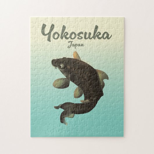 Yokosuka Japan reisposter Legpuzzel (Verticaal)