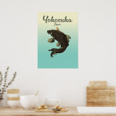 Yokosuka Japan reisposter Poster (Keuken)