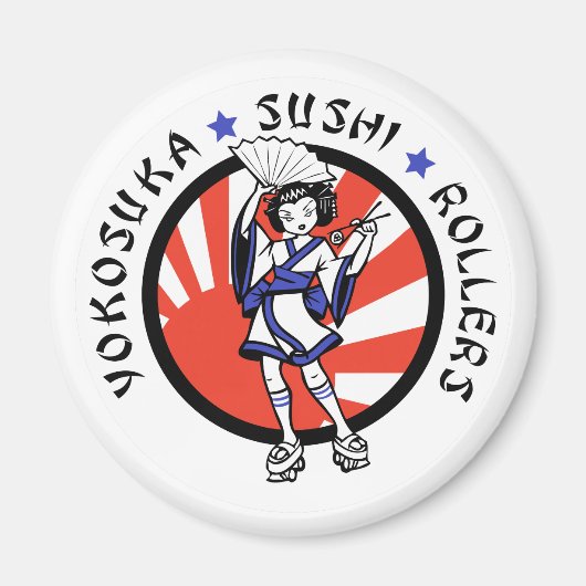 Yokosuka Sushi Roller Magnet (Voorkant)