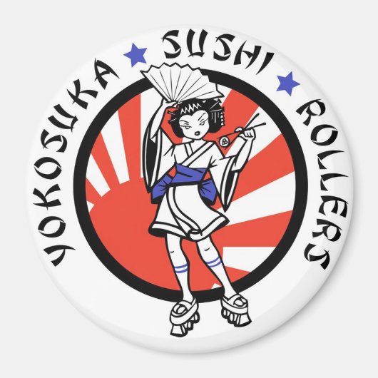 Yokosuka Sushi Roller Magnet (Voorkant)