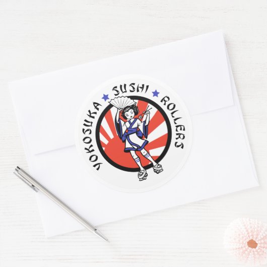 Yokosuka Sushi Rollers Stickers (Envelop)