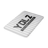 YOL2 U leeft slechts tweemaal het Citaat Zwart op  Badmat (Gekanteld)