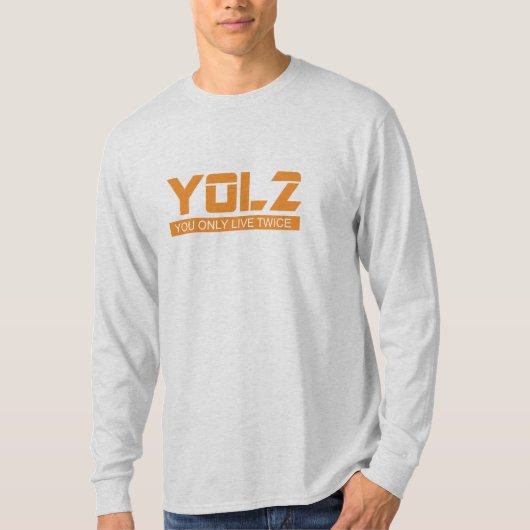 YOL2 u slechts tweemaal citeert Oranje alle kleure T-shirt (Voorkant)