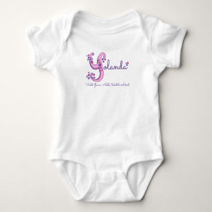 Yolanda meisjesnaam & betekenis Y monogram shirt