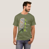 YOLO Barn owl waterverf T-shirt (Voorkant volledig)