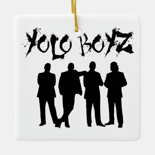 YOLO BOYZ KERAMISCH ORNAMENT (Voorkant)