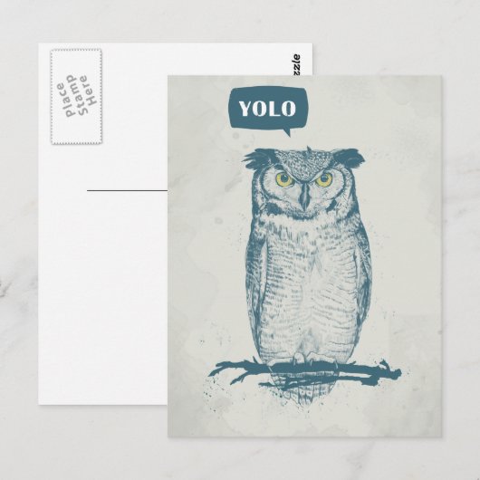YOLO BRIEFKAART (Voorkant / Achterkant)