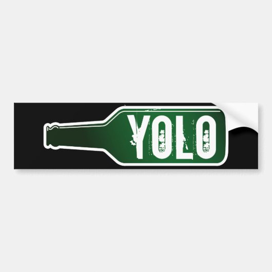 Yolo bumper sticker | Je leeft slechts één keer (Voorkant)