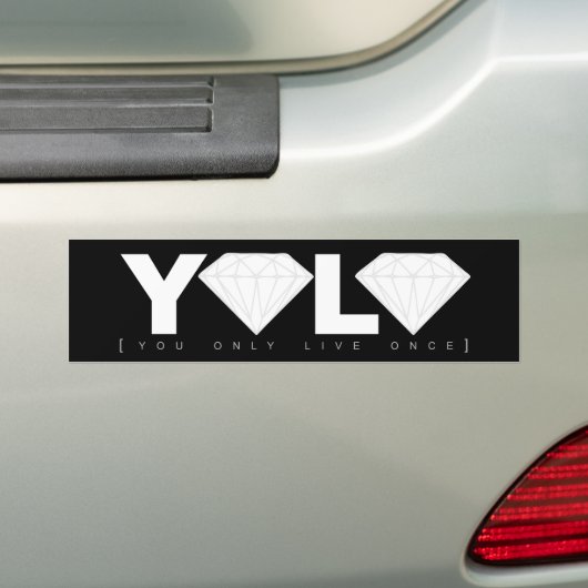 YOLO BUMPERSTICKER (Op auto)