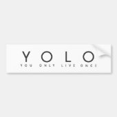 Yolo Bumpersticker (Voorkant)