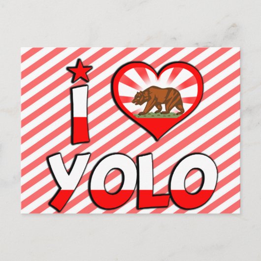 Yolo, CA Briefkaart (Voorkant)