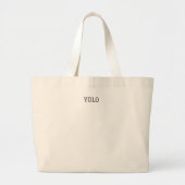 "YOLO" Canvas Canvas tas – Leuke dagelijkse Carrya (Voorkant)