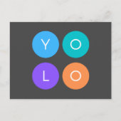 YOLO Citaat Gezegde u slechts één keer leeft Meme Briefkaart (Voorkant)