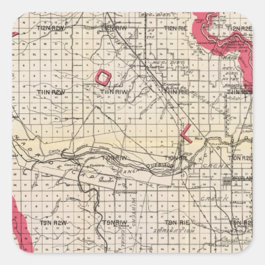 Yolo County Vierkante Sticker (Voorkant)