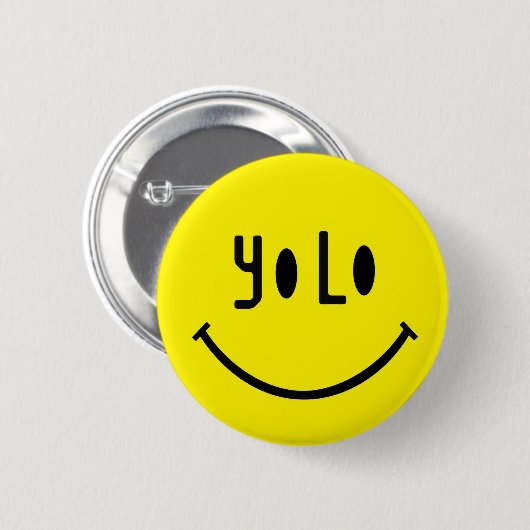 Yolo Face Ronde Button 5,7 Cm (Voorkant /achterkant)