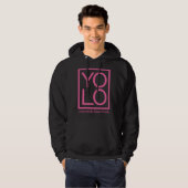 YOLO Graphic Fun You Only Live Once Typography Hoodie (Voorkant volledig)
