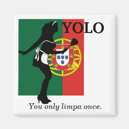 YOLO - je bent maar een keer een limpa - koelkast  Magneet